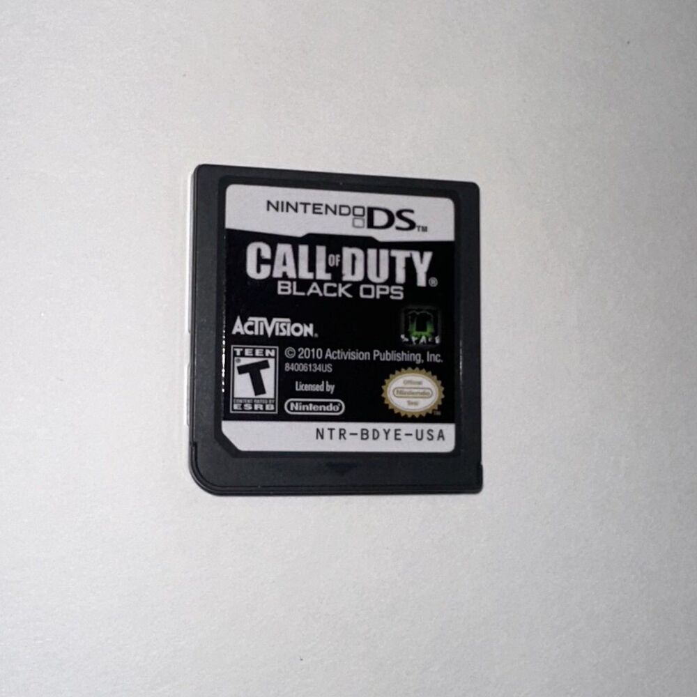 Call of Duty: Black Ops Nintendo DS Game Cartridge Tested ACTIVISION NDS